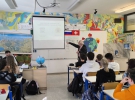 Predavanje veteranov Vlada Lipovec in Andreja Lampreta o vojni ’91 v OŠ Bovec
